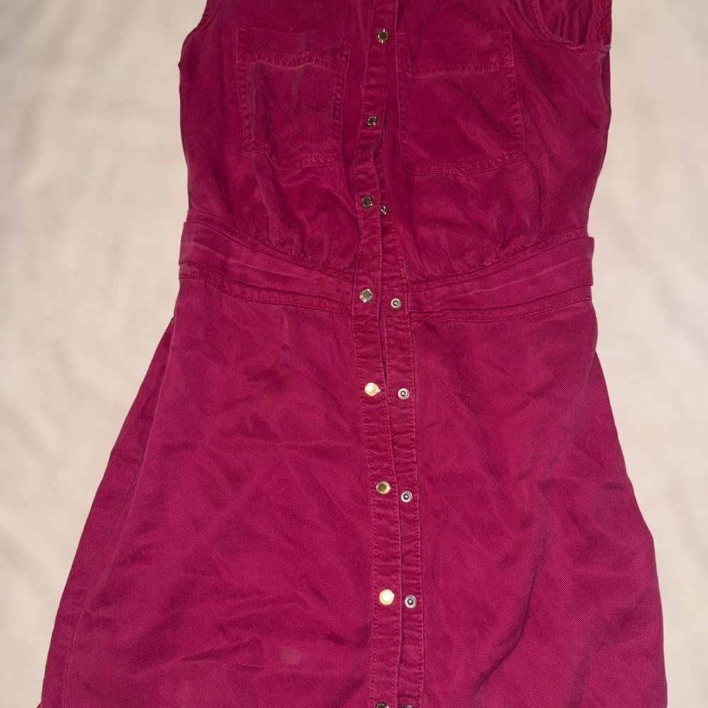 White House Black Market Burgundy Dress